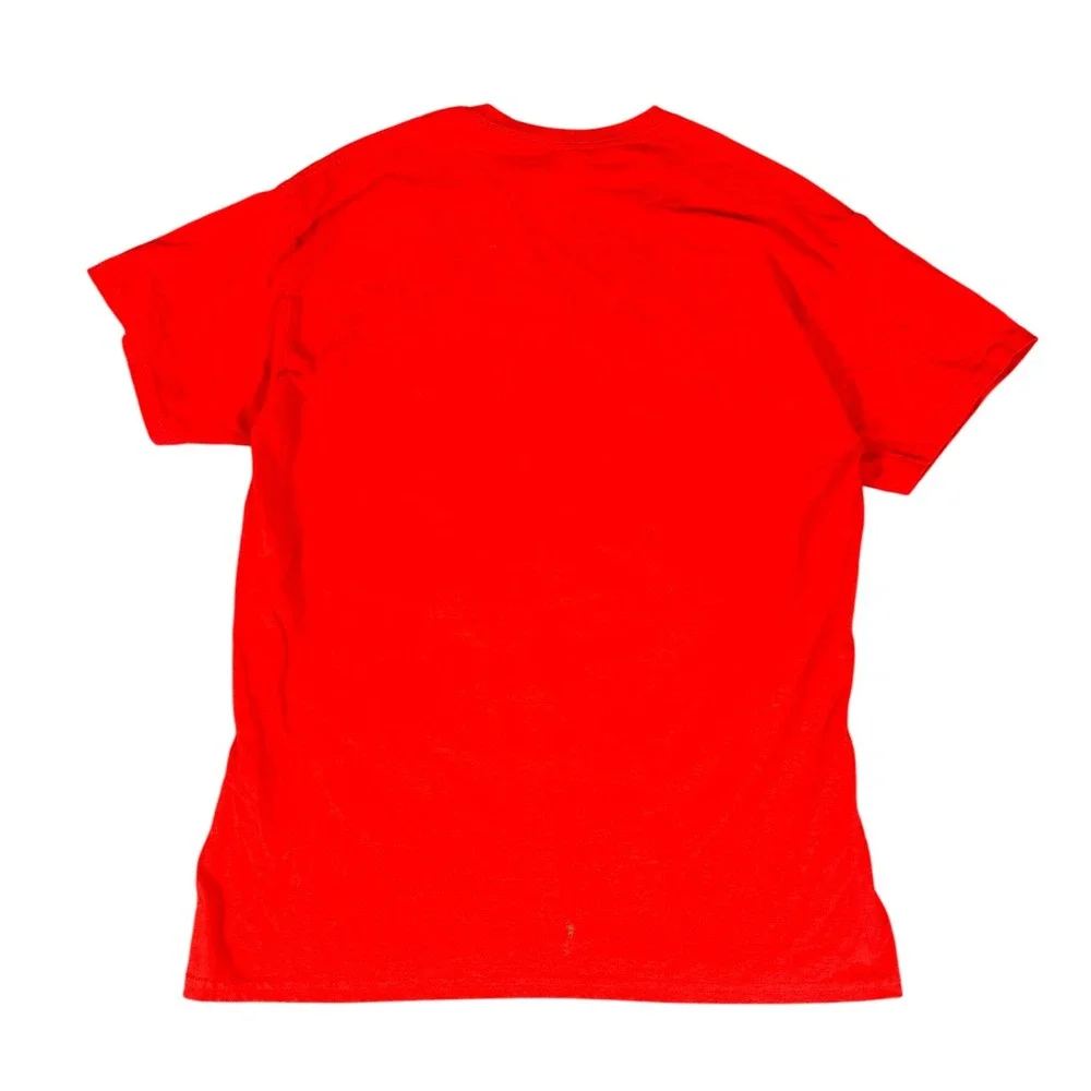 Y2K Disney Eeyore T Shirt Red Burst 3D Graphic‎ Print Size Large